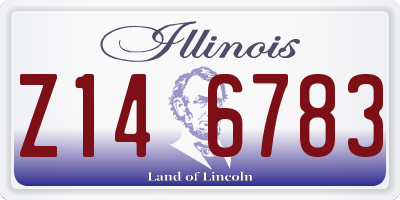 IL license plate Z146783