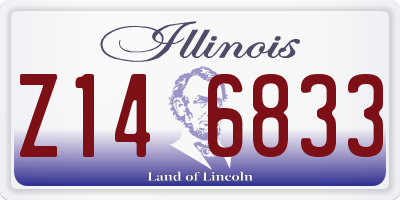 IL license plate Z146833