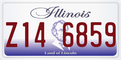 IL license plate Z146859
