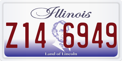 IL license plate Z146949