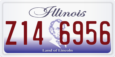 IL license plate Z146956