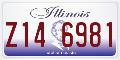 IL license plate Z146981