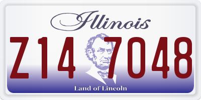 IL license plate Z147048