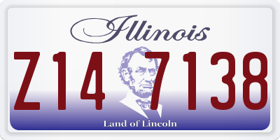 IL license plate Z147138