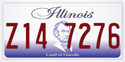 IL license plate Z147276
