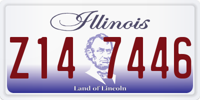 IL license plate Z147446