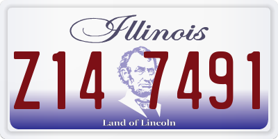 IL license plate Z147491