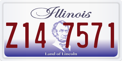 IL license plate Z147571