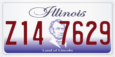 IL license plate Z147629