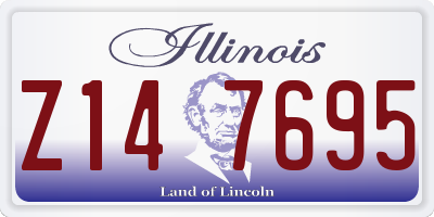 IL license plate Z147695