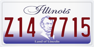 IL license plate Z147715