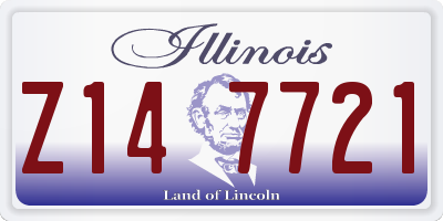 IL license plate Z147721