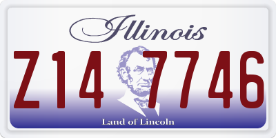 IL license plate Z147746