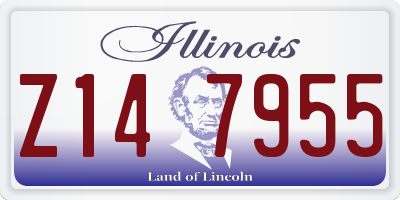 IL license plate Z147955