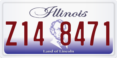 IL license plate Z148471