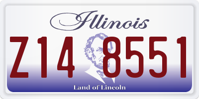IL license plate Z148551