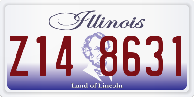 IL license plate Z148631