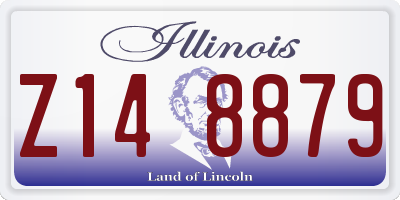 IL license plate Z148879