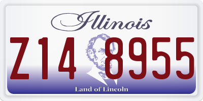 IL license plate Z148955