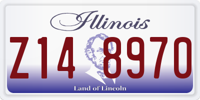 IL license plate Z148970