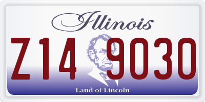 IL license plate Z149030