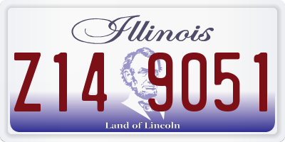 IL license plate Z149051