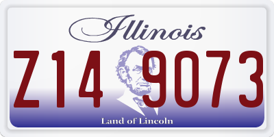 IL license plate Z149073