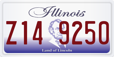 IL license plate Z149250