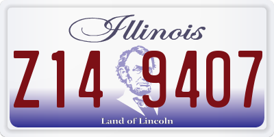 IL license plate Z149407