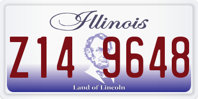 IL license plate Z149648