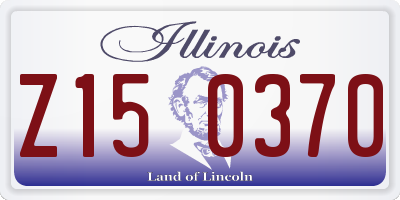 IL license plate Z150370