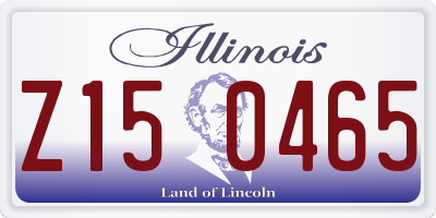 IL license plate Z150465