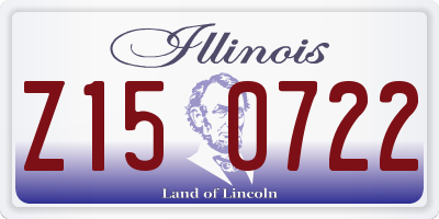 IL license plate Z150722