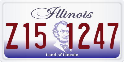 IL license plate Z151247