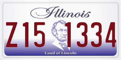 IL license plate Z151334
