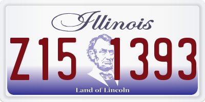 IL license plate Z151393