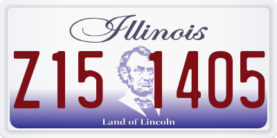 IL license plate Z151405