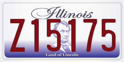 IL license plate Z15175