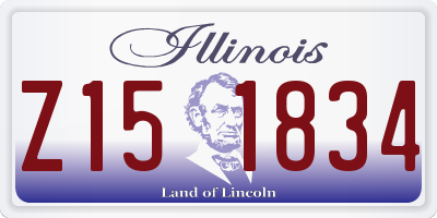 IL license plate Z151834