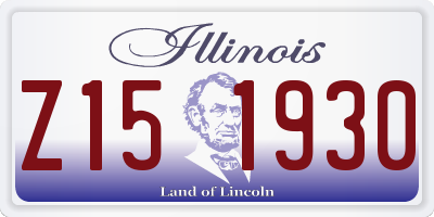 IL license plate Z151930