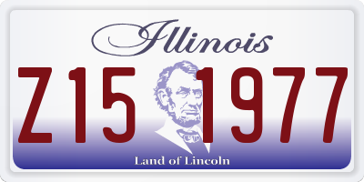 IL license plate Z151977