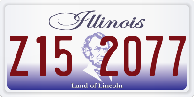 IL license plate Z152077