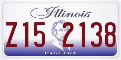 IL license plate Z152138