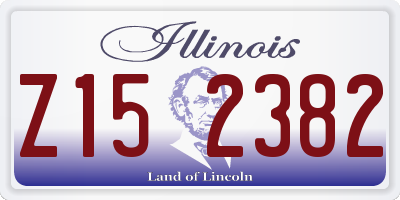 IL license plate Z152382