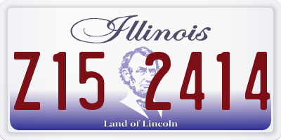 IL license plate Z152414