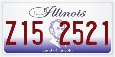 IL license plate Z152521