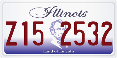 IL license plate Z152532