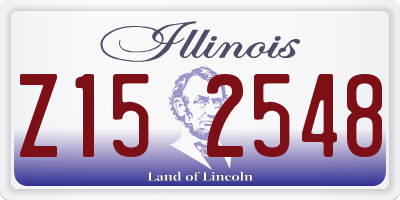 IL license plate Z152548