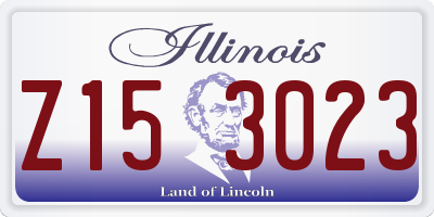 IL license plate Z153023