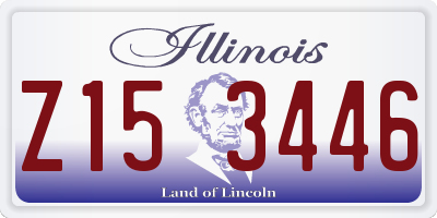 IL license plate Z153446